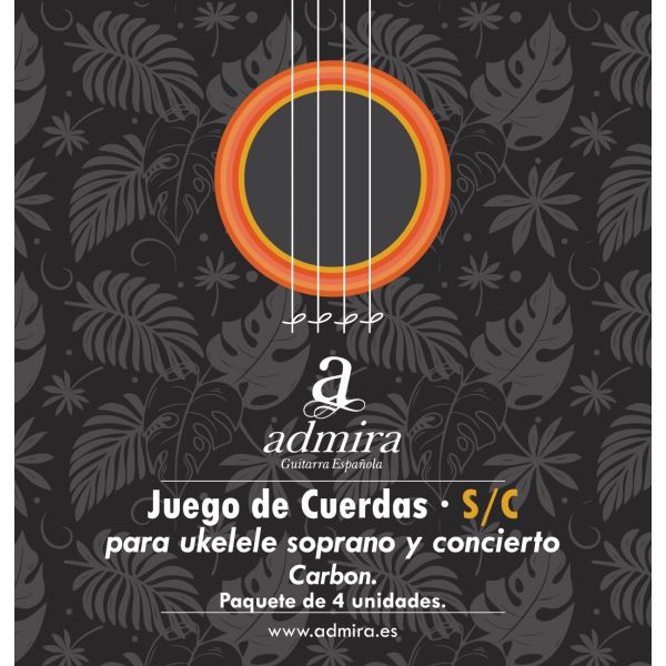 Joc cordes ukelele carboni soprà - concert