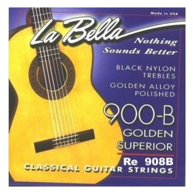 Cuerda guitarra clásica 4a Negra (dorada)
