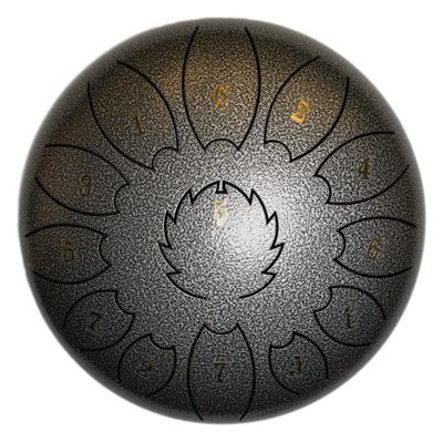 Steel tongue drum Gris negre 13 notes 10”