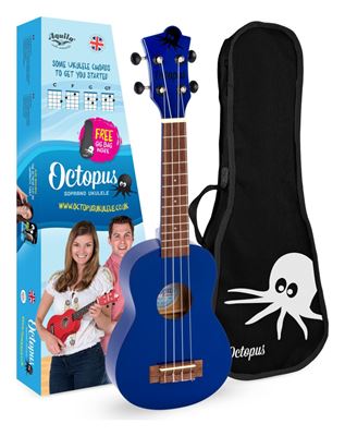 Ukelele soprano azul marino
