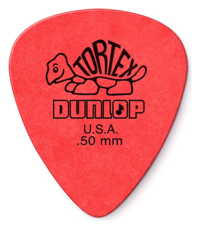 Púa 0,50 Roja Tortex