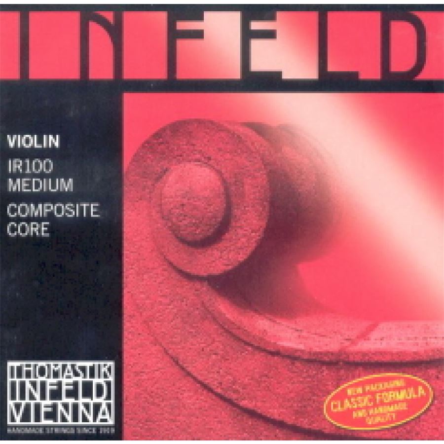 Juego cuerdas violín Infield roja