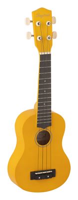Ukelele soprano amarillo + funda 45€