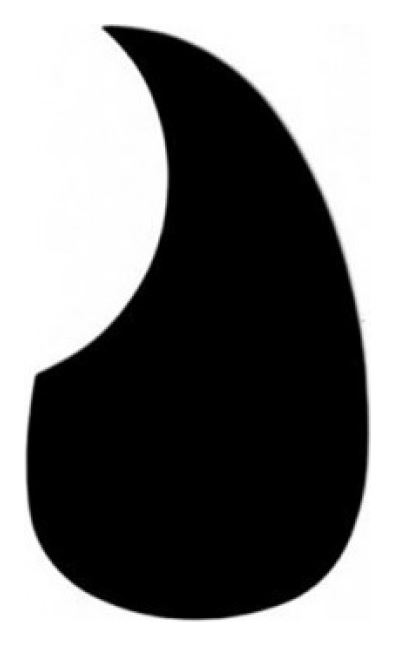 Golpeador guitarra Acústica Negro