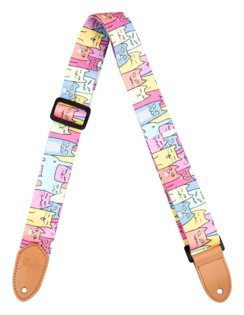 Correa ukelele Kitty pastel