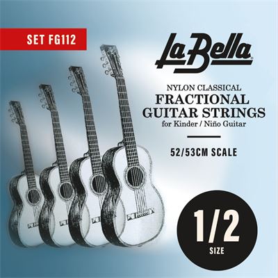 Juego cuerdas guitarra cl. escala 3/4