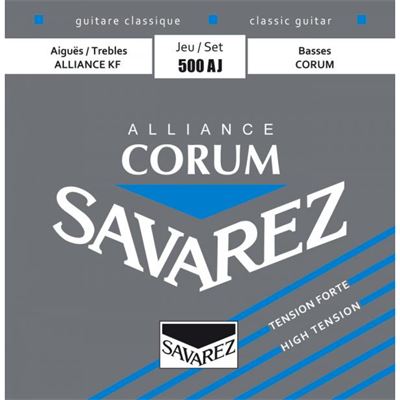 Juego cuerdas guitarra cl. Corum azul 500 AJ Fuerte