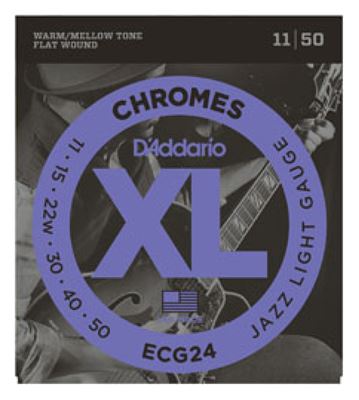 Juego cuerdas guitarra el 0,11 Flat wound ECG-24