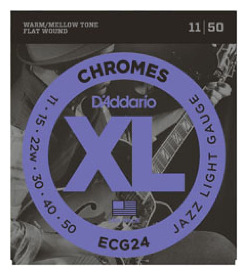 Juego cuerdas guitarra el 0,11 Flat wound ECG-24