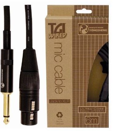 Cable micro Jack - XLR hembra 6m TGM320D