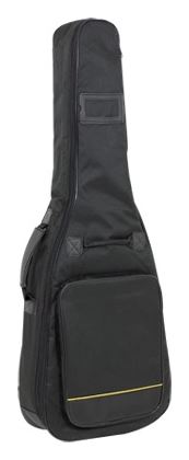 Funda guit. clàssica Negre Motxila,linea groga