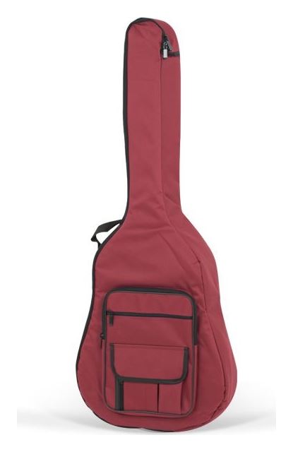 Funda guit. western acústica Roja Mochila