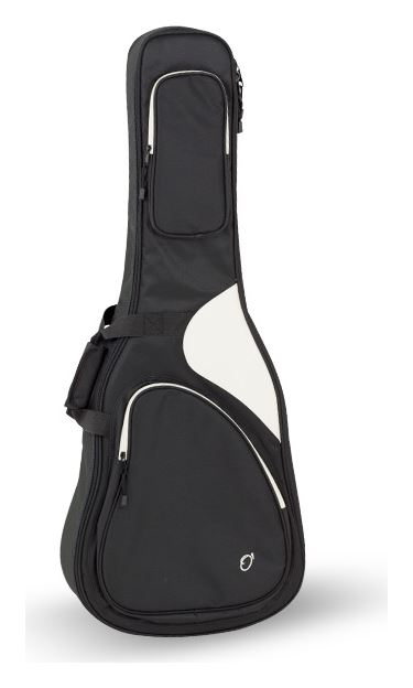 Funda guit. clásica 20 mm negra-blanca