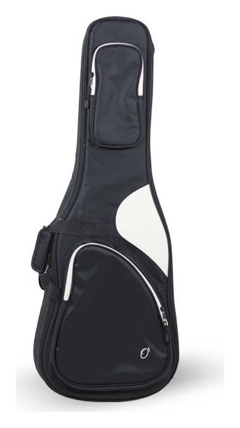 Funda guit. elèctrica 20 mm negra-blanca