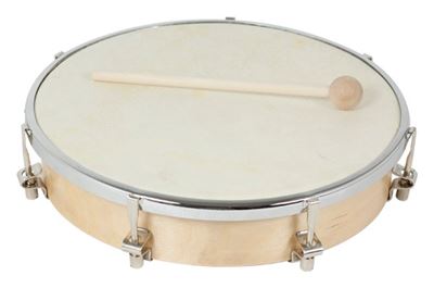 Pandero fusta 20cm pell