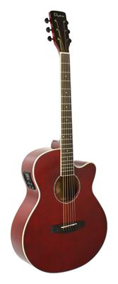 Guitarra acústica Mini Jumbo Roja