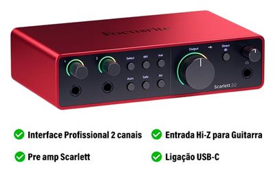 Interfície d’audio usb Scarlett 2i2 3a generació