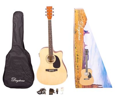 Pack guitarra acústica Natural cutaway