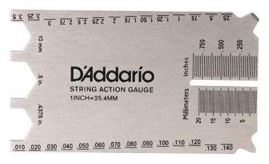 String height gauge Calibre para medir acción cuerdas
